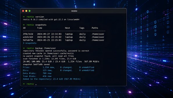 Restic, Backup, Linux, Data, Software