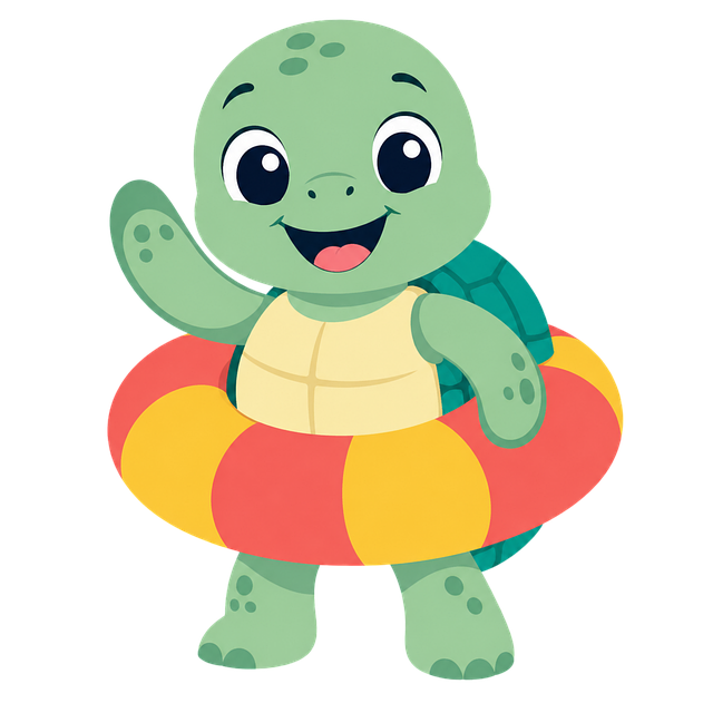 Free turtle beach ocean vector
