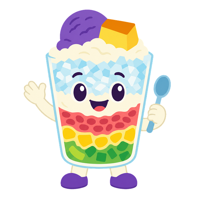 Free halo halo filipino dessert filipino cuisine vector