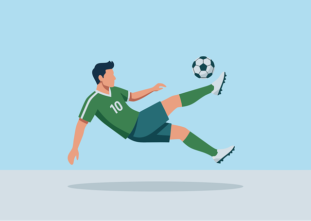Free soccer animation cartoon illustration
