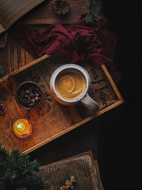 Free Coffee Mug Wooden Tray photo and picture