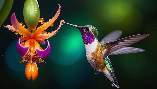 Kolibri, Natur, Fugl, Dyreliv