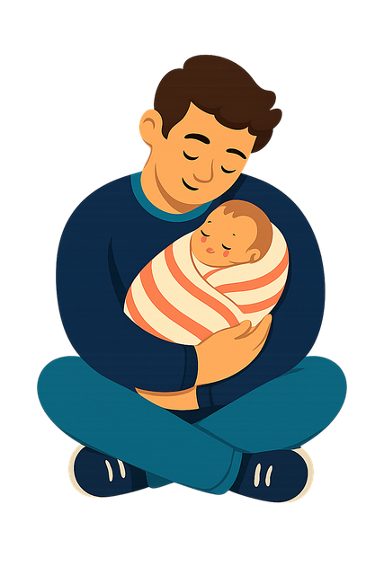 Free father baby love vector