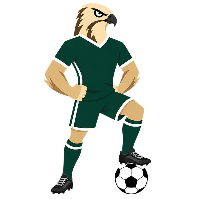 Free world cup soccer arabian falcon illustration