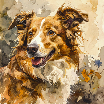 Free Dog Border Collie illustration and picture