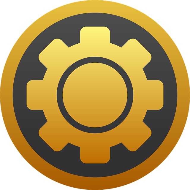 Free gear setting icon vector