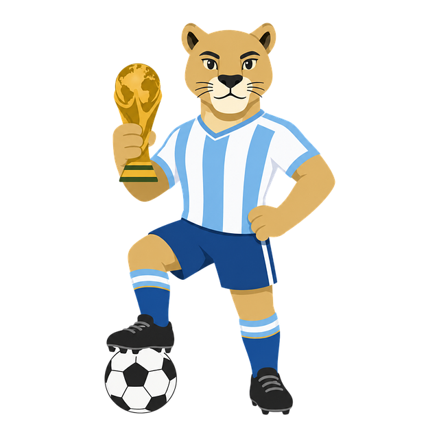 Free soccer trophy argentinian football vector