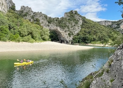 Kano, Kajak, Water, Rivier, Peddel