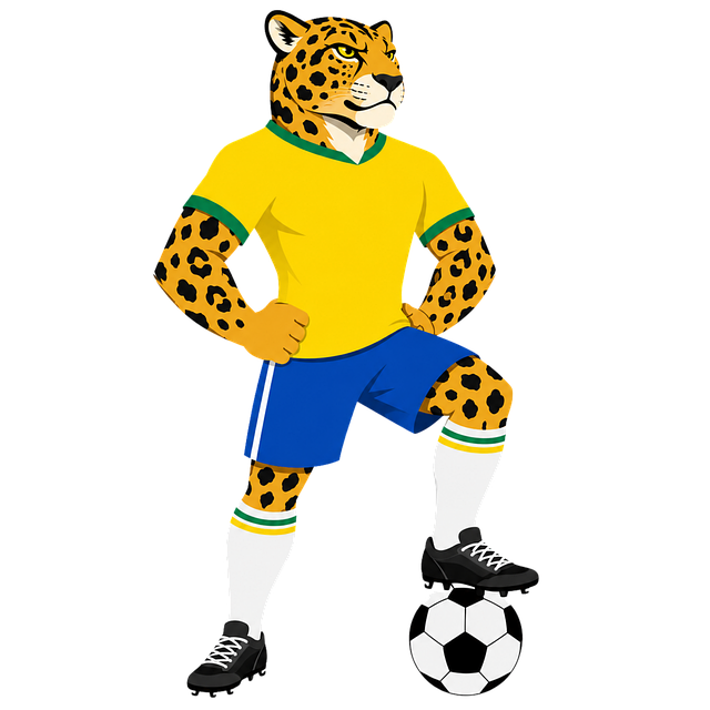 Free jaguar mascot football vector