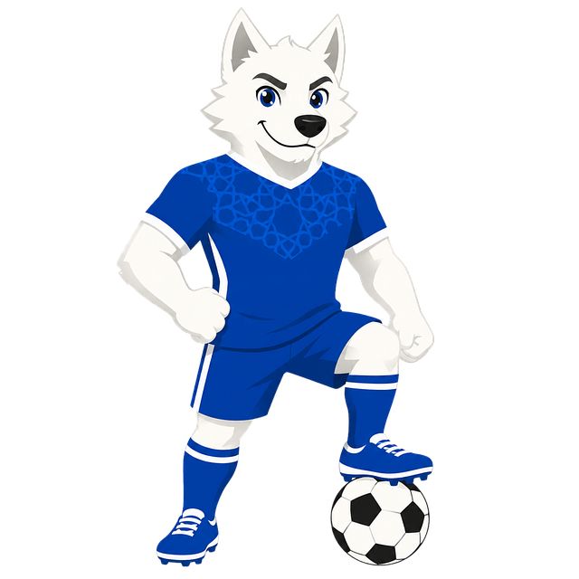 Free world cup football mascot vector