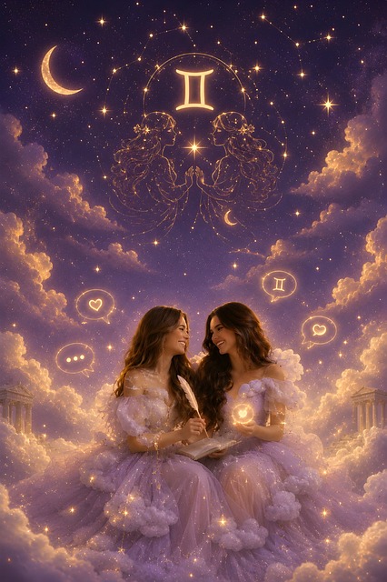 Free Twins Zodiac illustration and picture