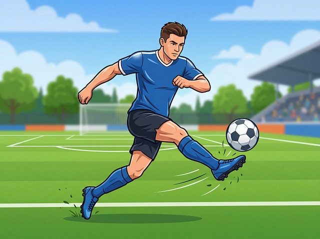 Free soccer cartoon soccer player illustration