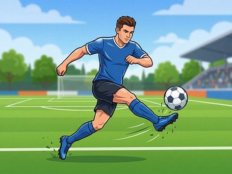 Free Soccer Cartoon illustration and picture