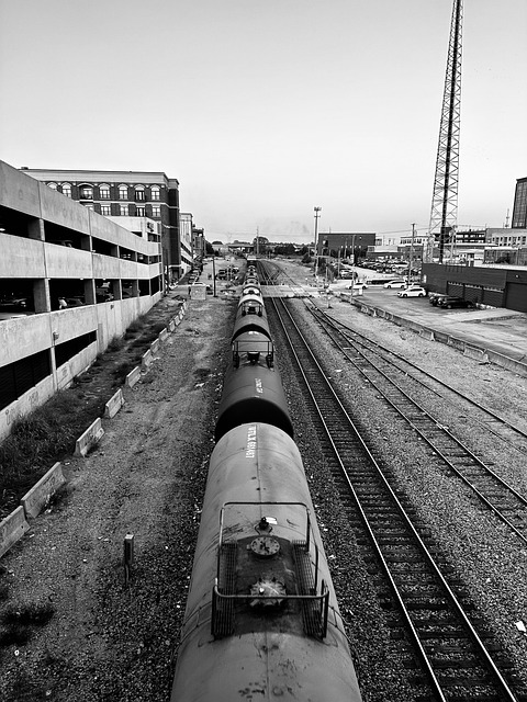 Free Railway Station Black And White photo and picture