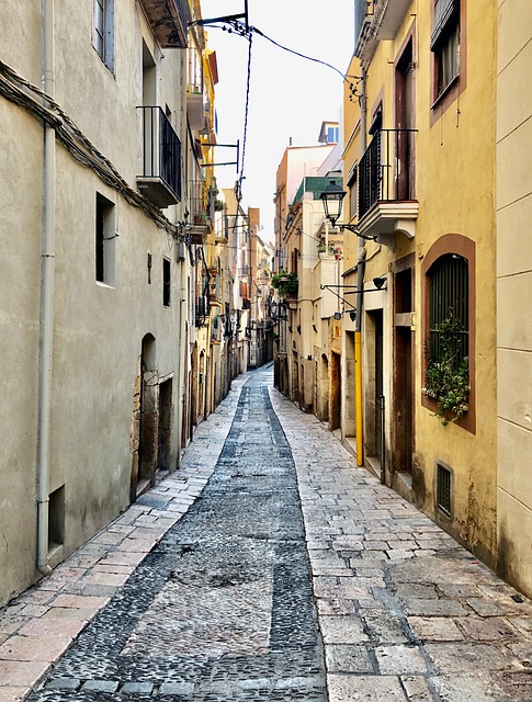 Free Narrow Street Historic Architecture photo and picture