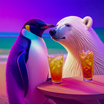 Free Penguin Polar Bear illustration and picture