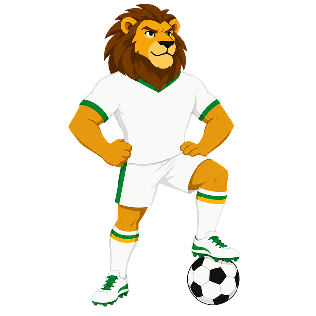 Free lion mascot football vector