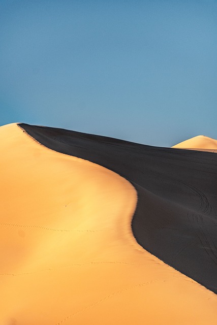 Púšť, Duna, Sahara, Piesok, Maroko, Nebo