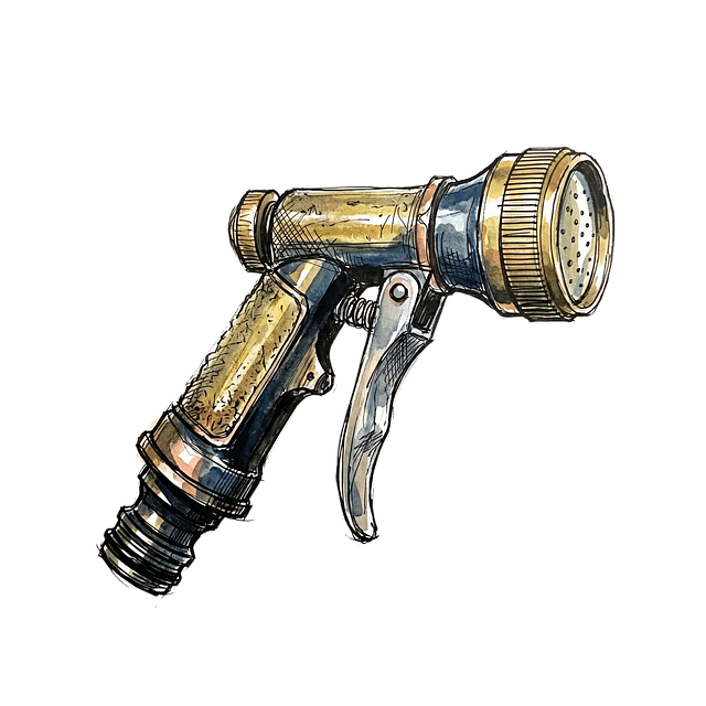 Hagestråle, Spraypistol, Messingdyse