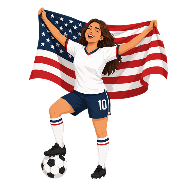 Free football fan national colors vector