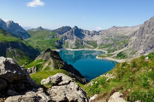 Lünersee, Vorarlberg, See, Berge