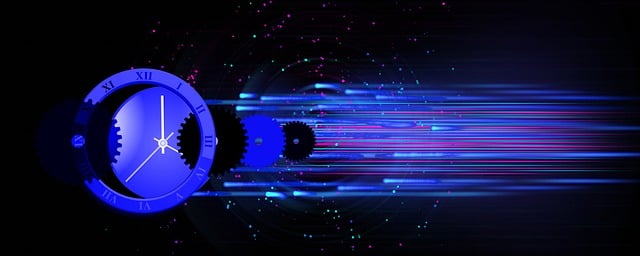 Free time abstract clock illustration