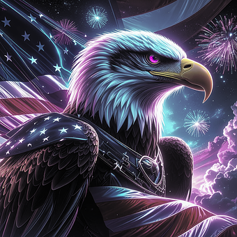 Free Eagle Fireworks illustration and picture