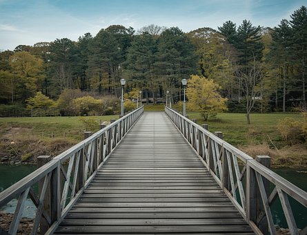 Free Wooden Bridge Footbridge photo and picture