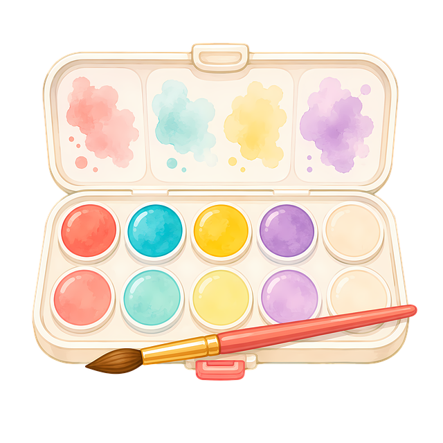 Download free HD stock image of Watercolor Paint Color Palette Free watercolor paint color palette pastel colors illustration