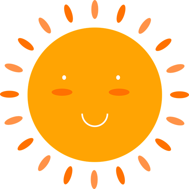 Zon, Schattig, Tekenfilm, Lucht