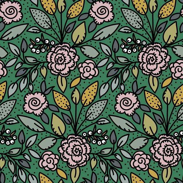 Free seamless pattern repeat illustration