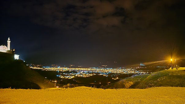 Free Night View Lit City photo and picture