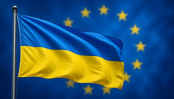 Ukraine, Flag, Europæiske Union