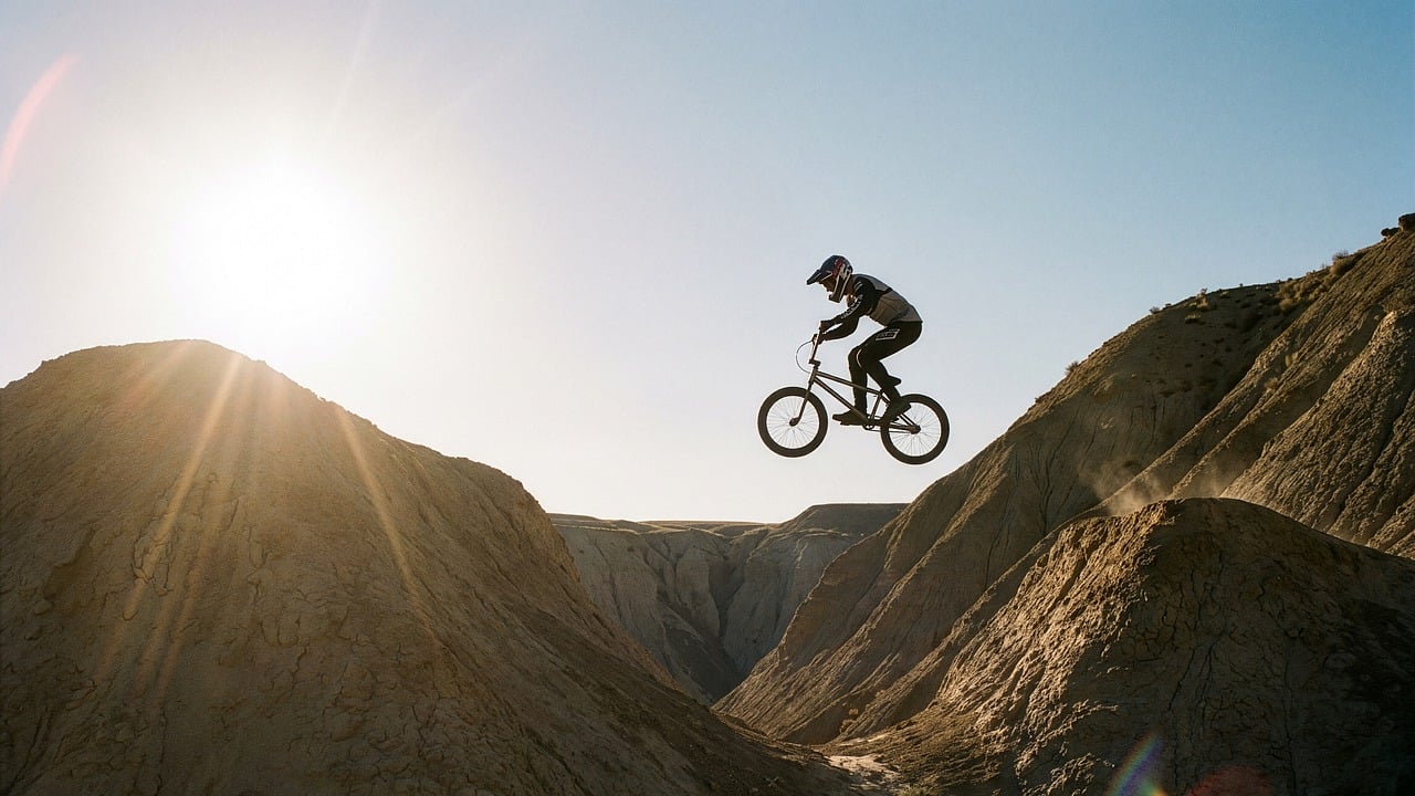 Cyclist - free online jigsaw puzzle photo