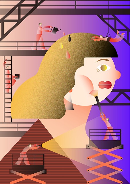 Arte, Mujer, Gráfico, Retrato