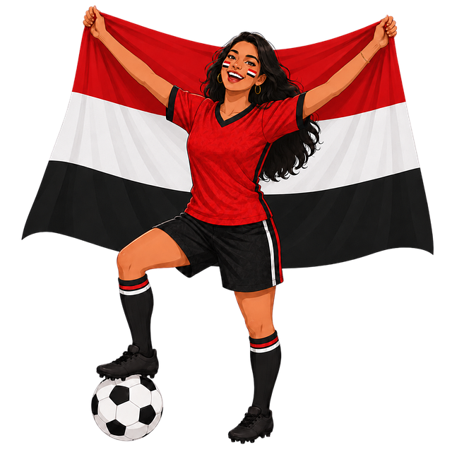 Free egypt egyptian woman football illustration