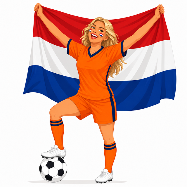 Free football netherlands dutch fan vector