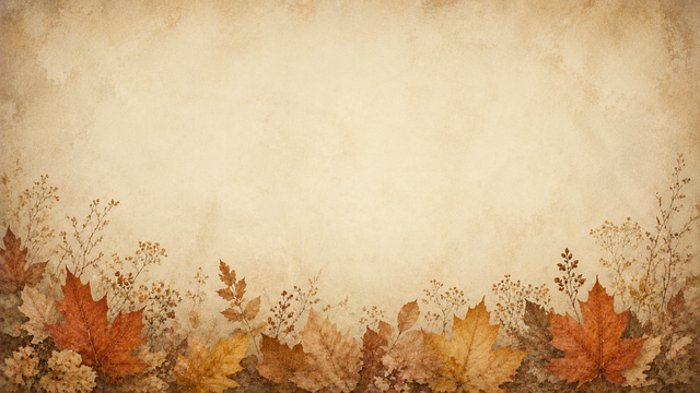 Free autumn leaves natural background copy space illustration
