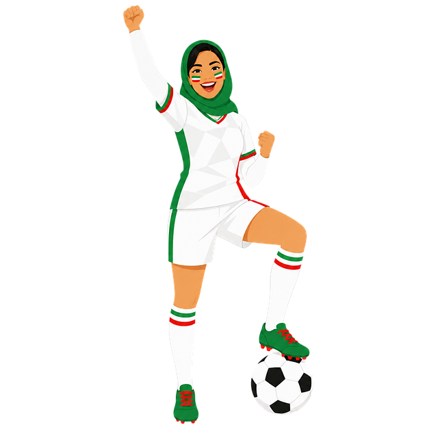 Ai Generert, Kvinne, Iran, Fan, Fotball