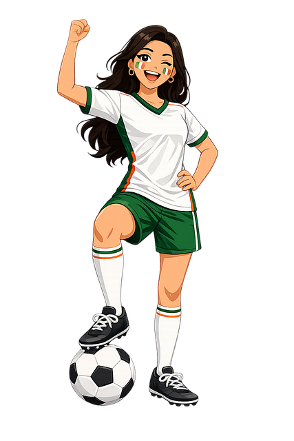 Free irish supporter football fan soccer vector