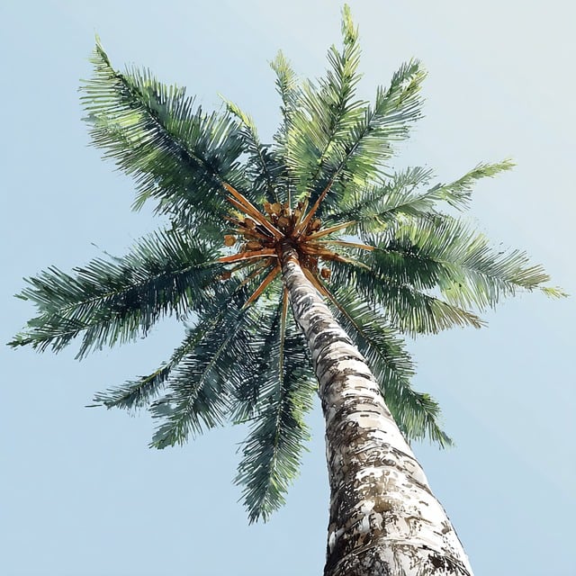 Free nature beach tropical illustration