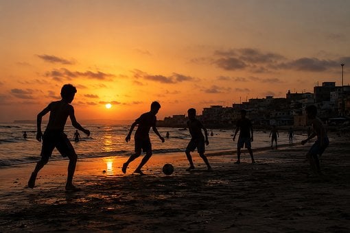 Free Beach Sunset illustration and picture