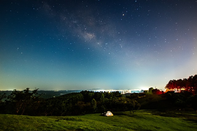Free Milky Way Camping photo and picture