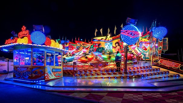 Free Fairground Night Lights photo and picture