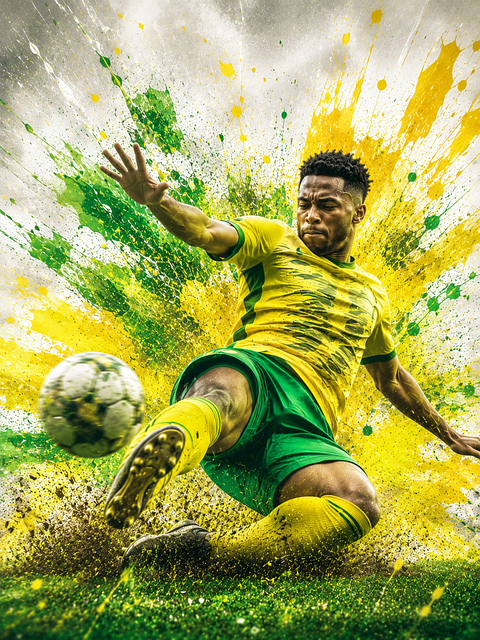 Free Football Player illustration and picture