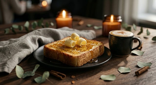 Free ai generated honey toast thick slice toast illustration