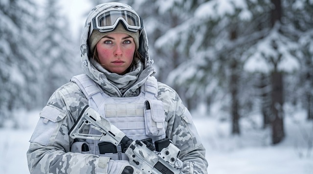 Download free HD stock image of Soldier Winter Free soldier winter forest illustration
