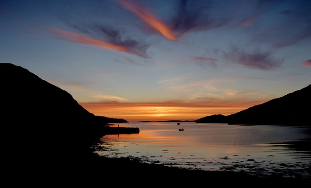 Free Scotland Sunset photo and picture