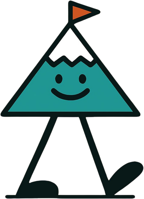 Free ai generated mountain mascot vector