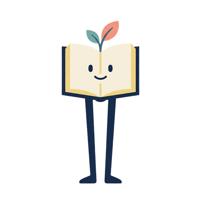 Free book mascot character vector